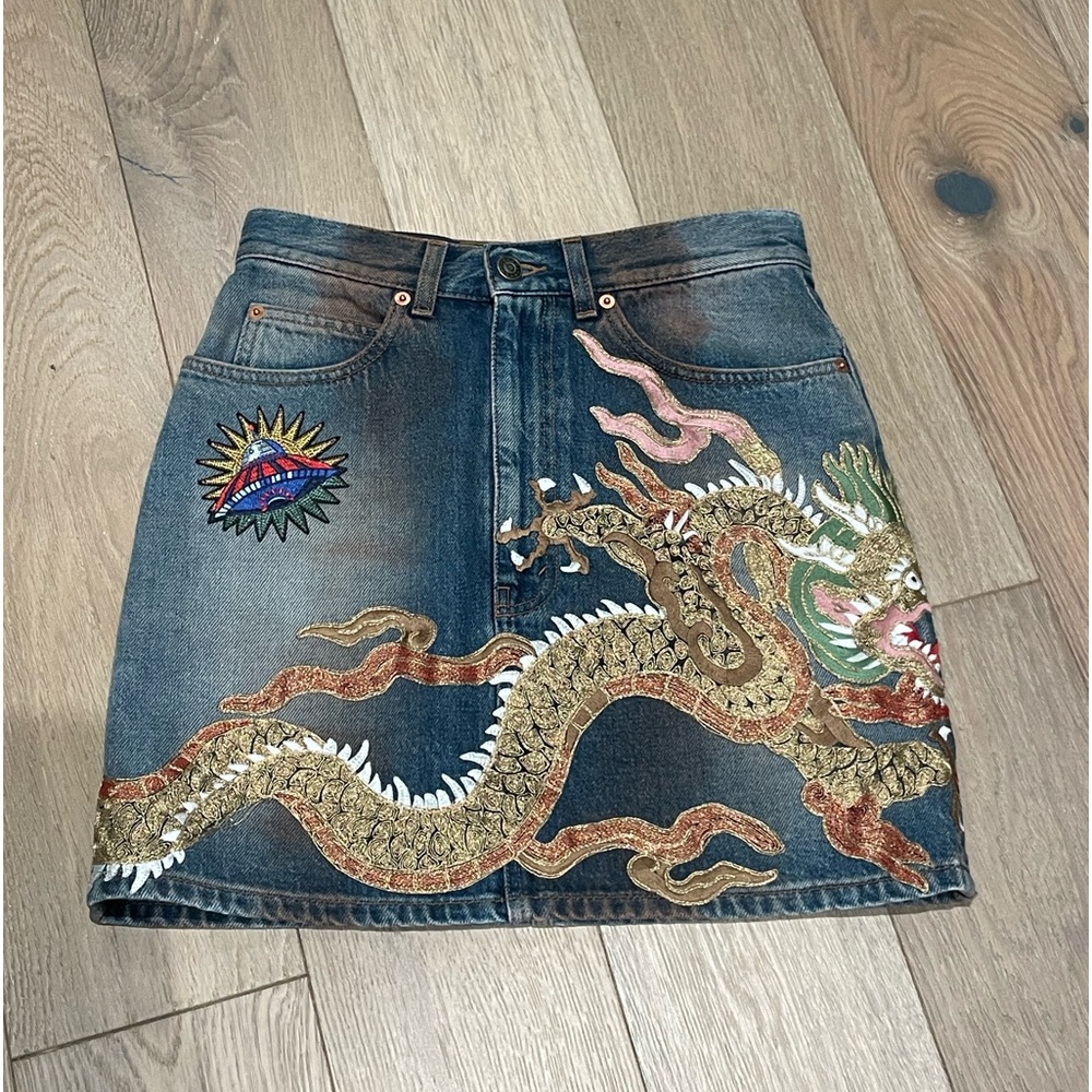 Gucci Denim Skirt